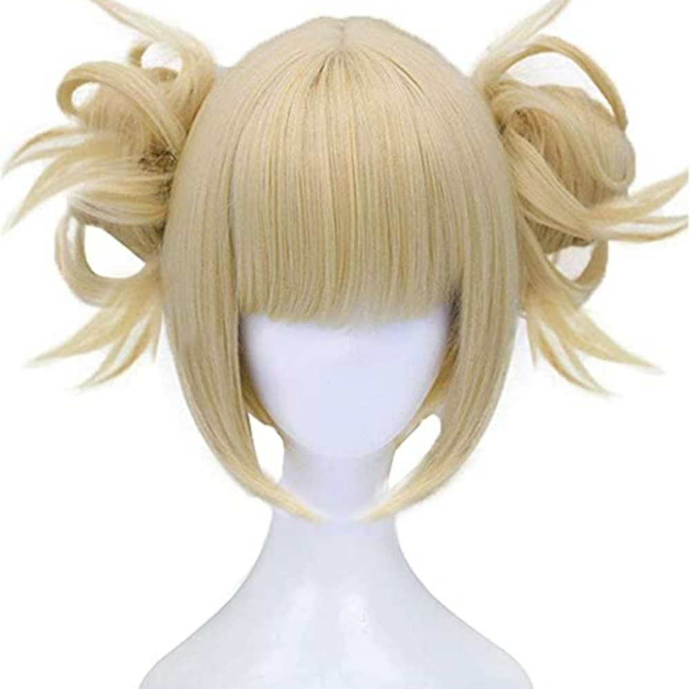 Blonde Wigs Anime Cosplay Wigs Short Wavy Synth - Picture 1 of 5